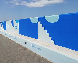 murales molo di Gabicce Mare
