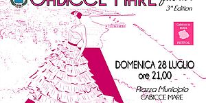 disegno modella su panorama di Gabicce Mare