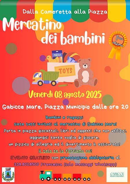 Locandina mercatino 8 agosto