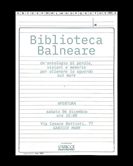 Locandina Biblioteca Balneare