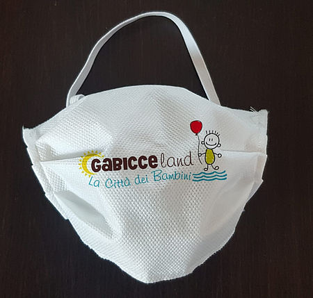 La mascherina per bambini con logo Gabicceland