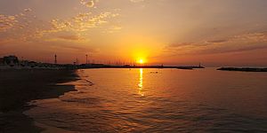 tramonto gabicce mare