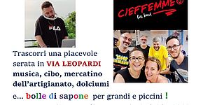 Locandina Via Leopardi 11 agosto