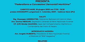 Locandina Federalismo e concessioni demaniali