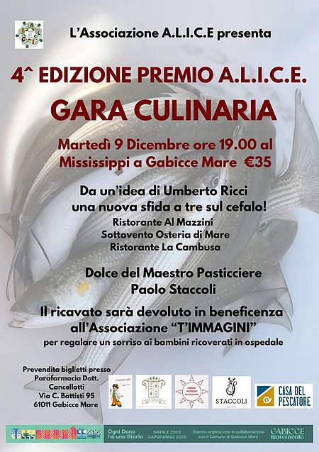 Locandina Premio Alice Gara Culinaria