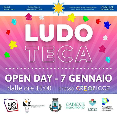Locandina open day "Ludoteca"
