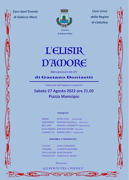 Locandina "Elisir d'Amore"