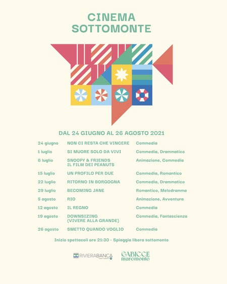 Programma Cinema Sottomonte