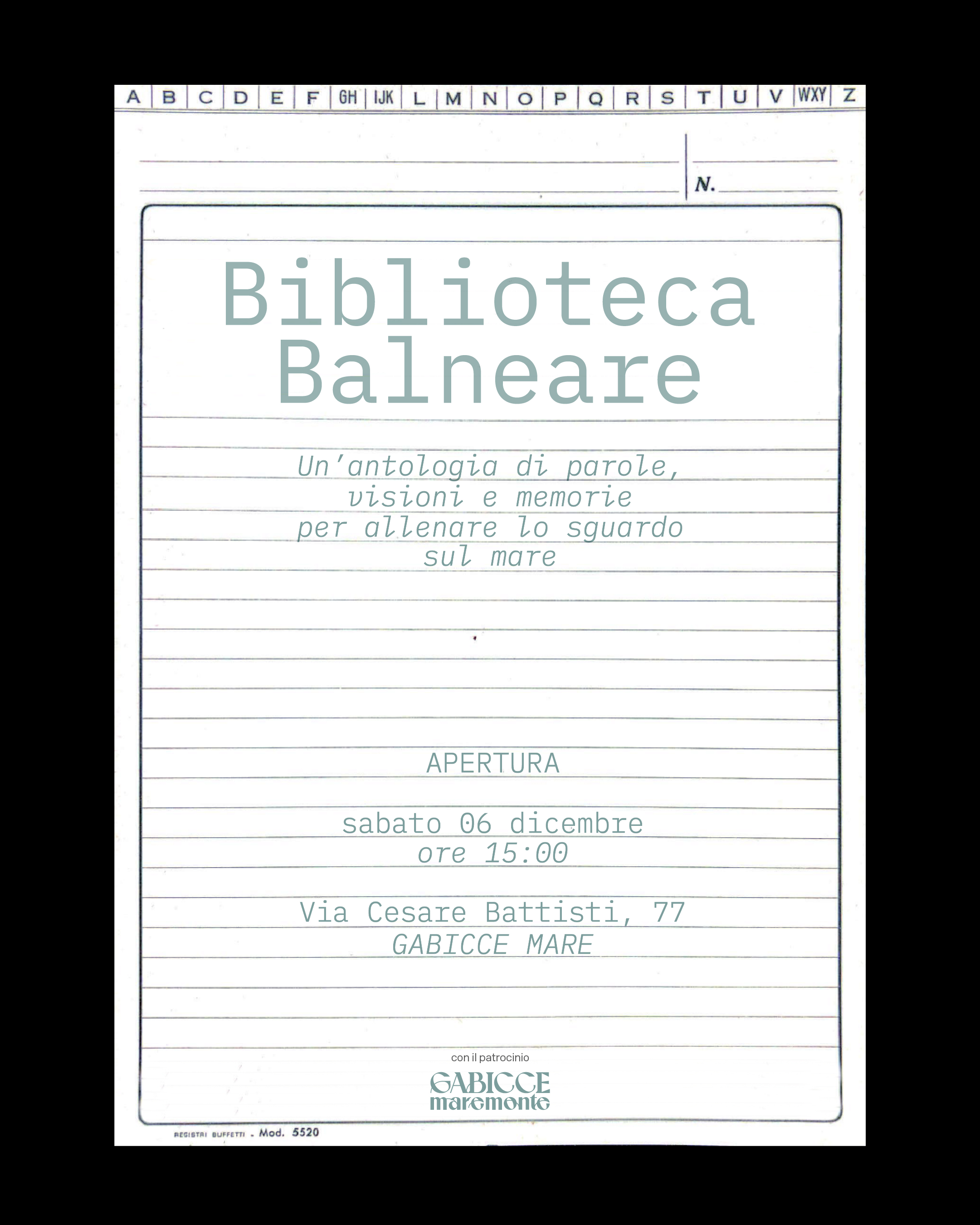 Locandina Biblioteca Balneare